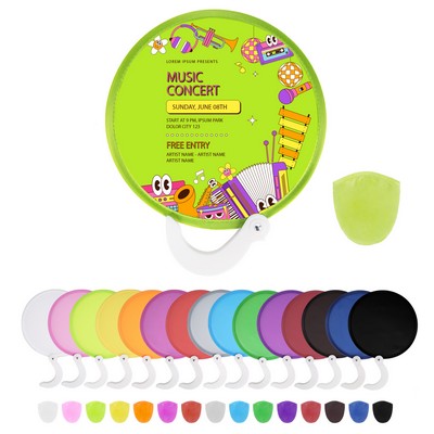 Pop Up Twist & Fold Hand Fan with Handle