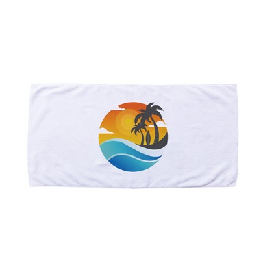 250 GSM Sublimated Microfiber Beach Towel/Blanket-Full-Color