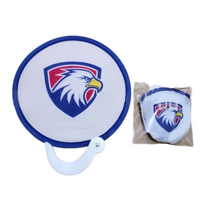 Full Color Foldable Fan with Pouch