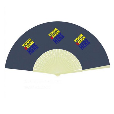 Full Color Folding Hand Bamboo Fan