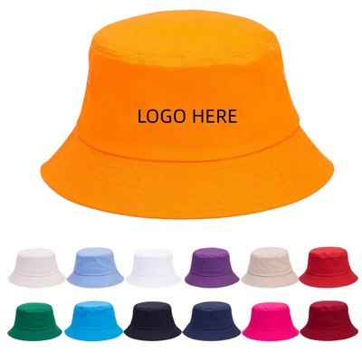 100% High-Quality Cotton Blend Twill Outdoor Bucket Cap